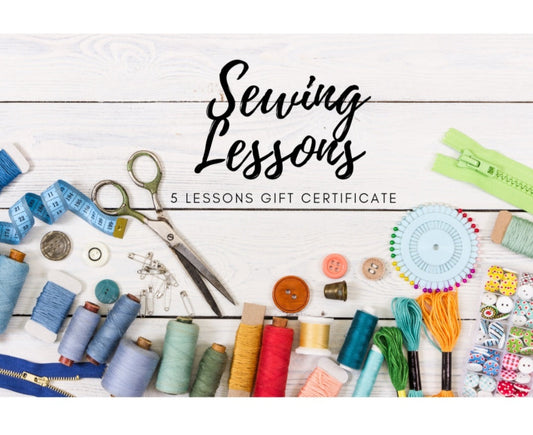 Private 5 Pack Sewing lessons