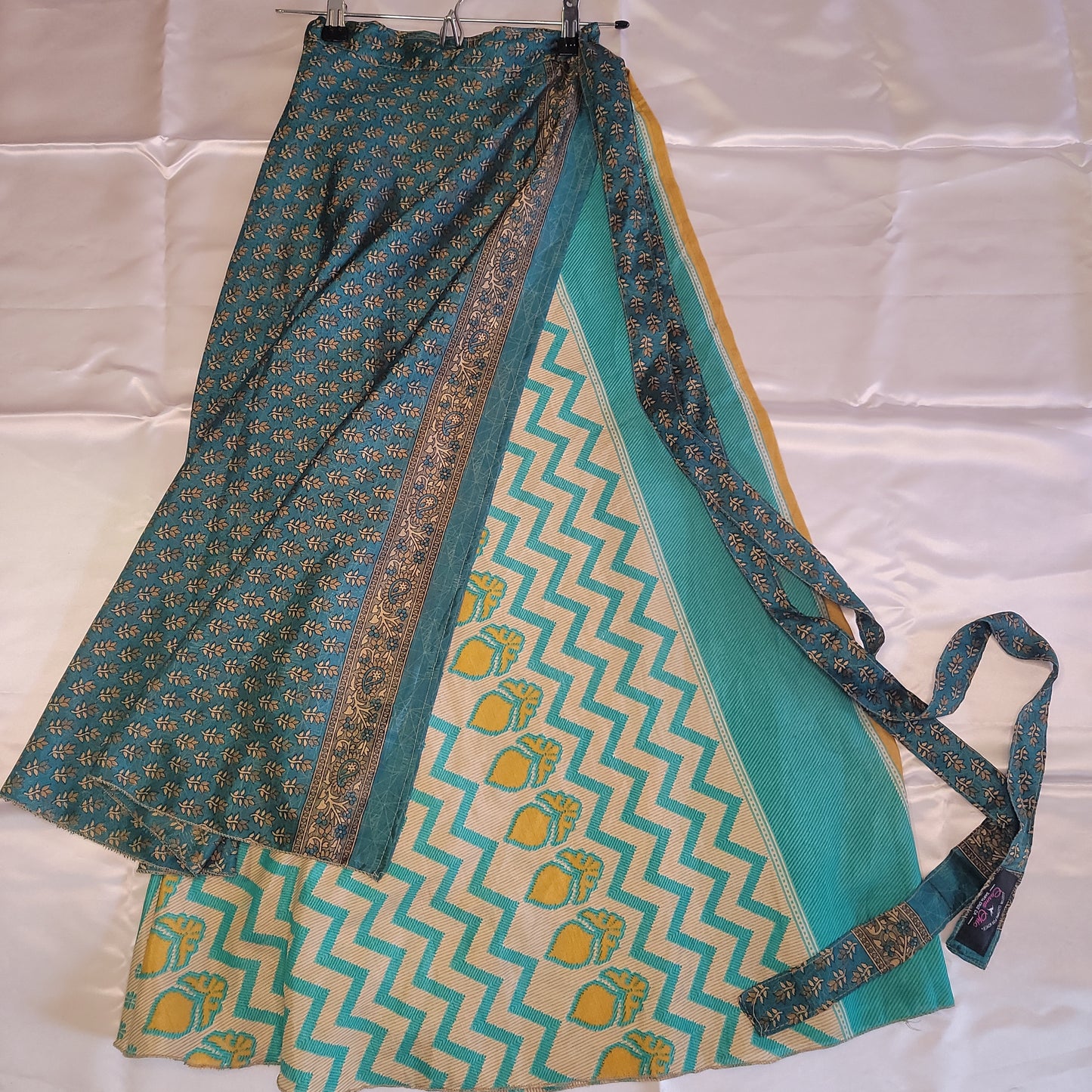 Long Sari wrap skirt