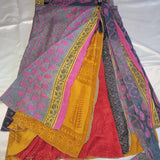 Medium length Sari wrap skirt