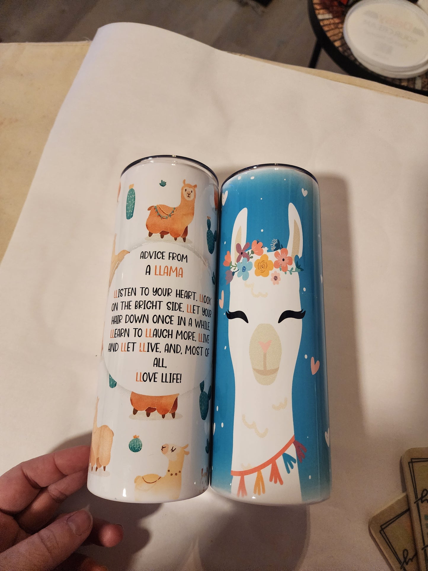 Llama skinny tumblers