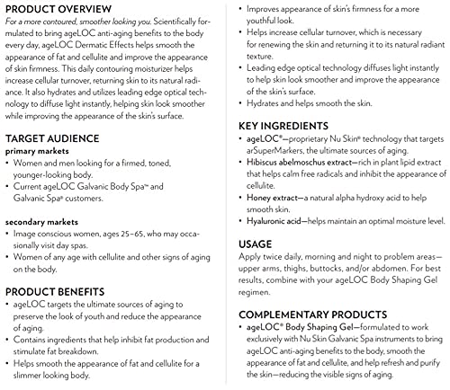 ageLOC® Dermatic Effects